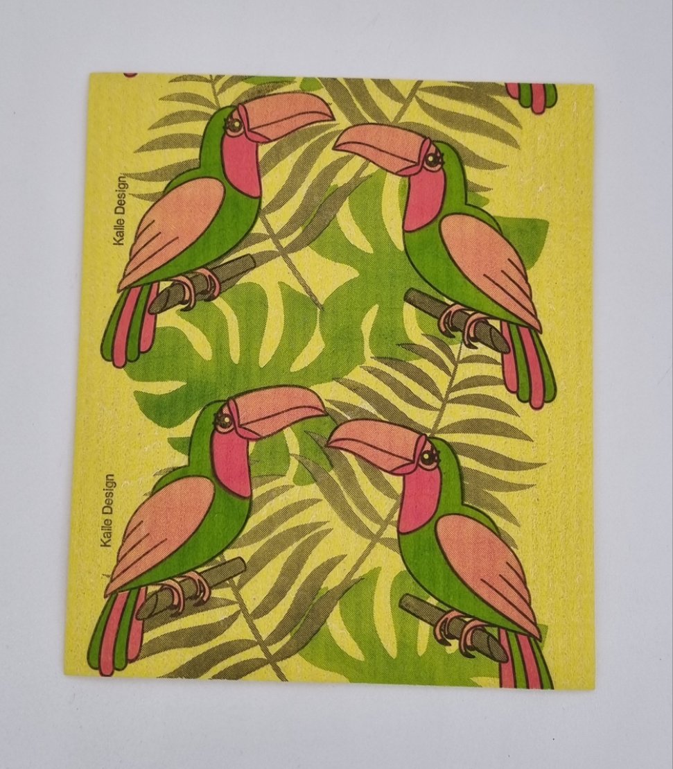 Designer sponge cloth (1x pack with 5 pcs.) -Toucan SALE!