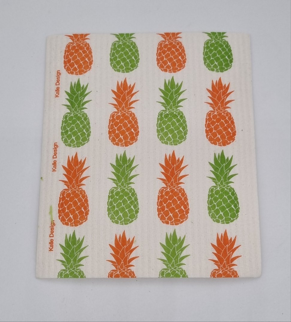 Designer sponge cloth (1x pack of 5 pieces) -Pineapple SALE!