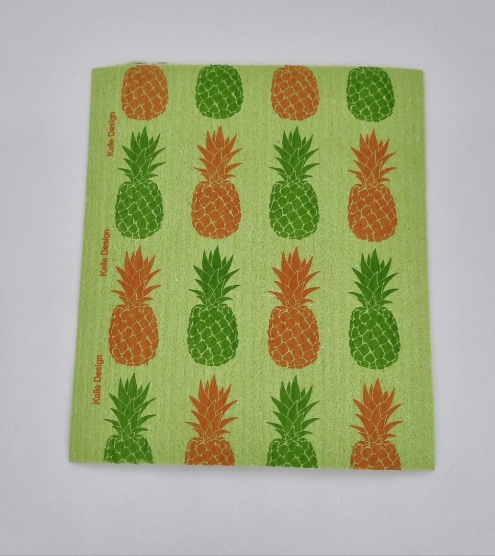 Designer-Schwammtuch (1x Pack mit 5 Stk.) -Ananas-ABVERKAUF!