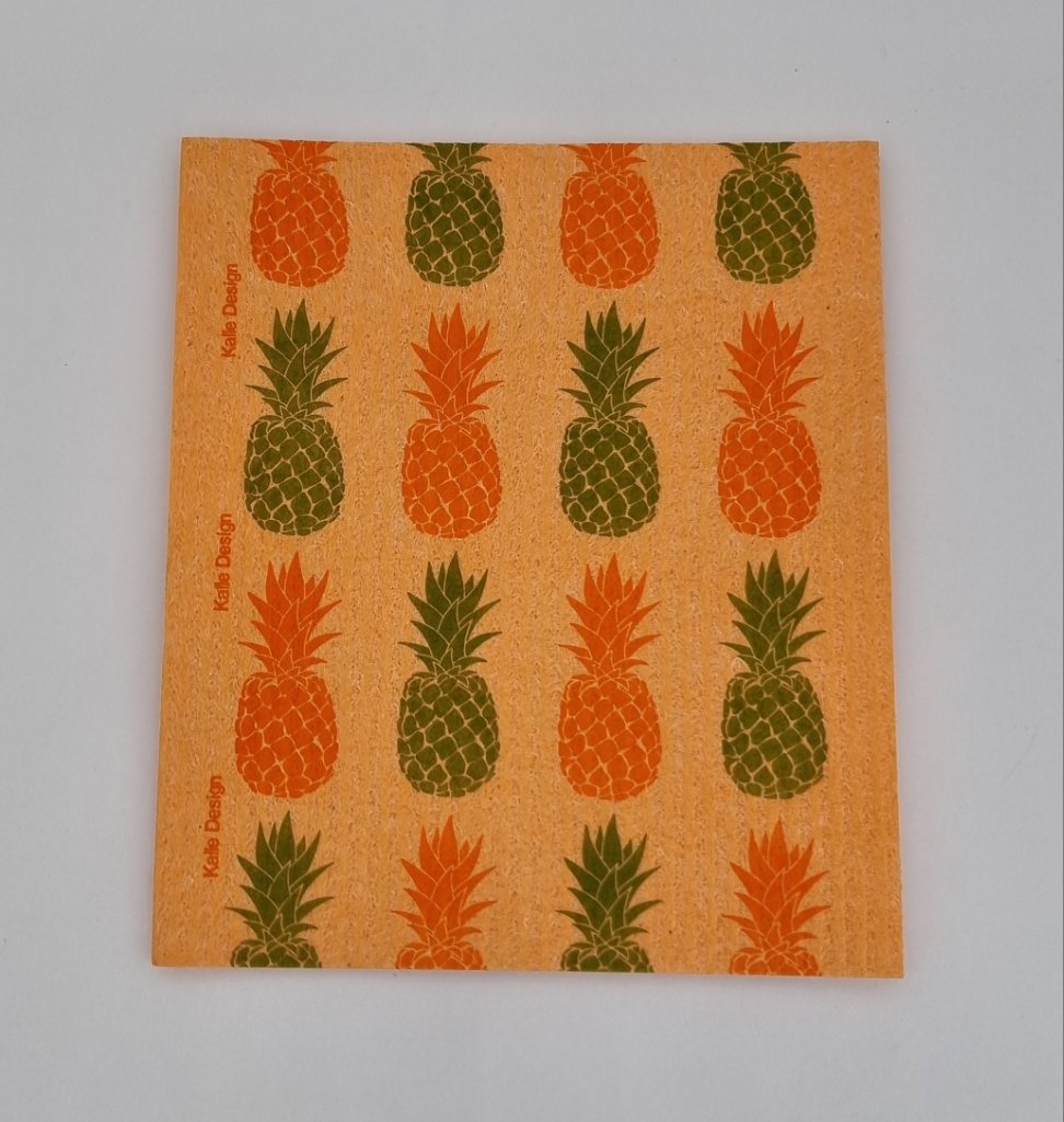 Designer sponge cloth (1x pack of 5 pieces) -Pineapple SALE!